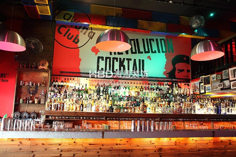 興盛路酒吧設(shè)計REVOLUCION COCKTAIL 酒吧收銀臺設(shè)計