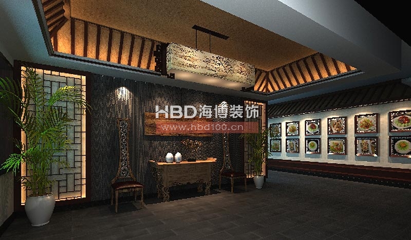 素雅齋堂茶樓裝修設(shè)計(jì) 門廳設(shè)計(jì)