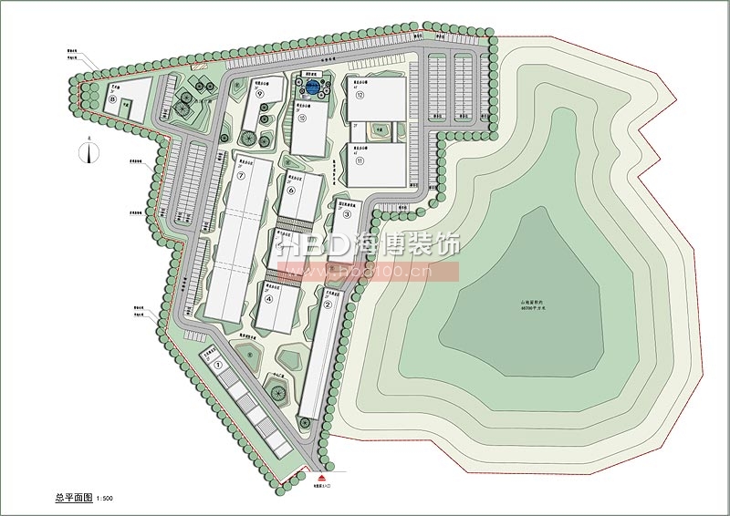 奧體創(chuàng)意園產(chǎn)業(yè)園設(shè)計(jì) 總平面圖 奧體創(chuàng)意園產(chǎn)業(yè)園設(shè)計(jì) 總平面圖