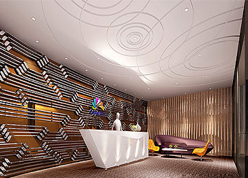 智遠商旅辦公室前臺設(shè)計