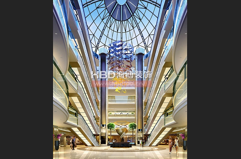 渤海家居購(gòu)物商場(chǎng)裝修設(shè)計(jì) 中庭